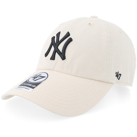 47 Brand - New York Yankees Clean Up Natural Adjustable Adjustable Beige Cap - MLB @ Hatstore