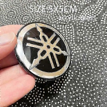 3D Yamaha Klistremerker Emblem Logo Dekal Gull Hvit Svart Klistremerkebilfolier 2