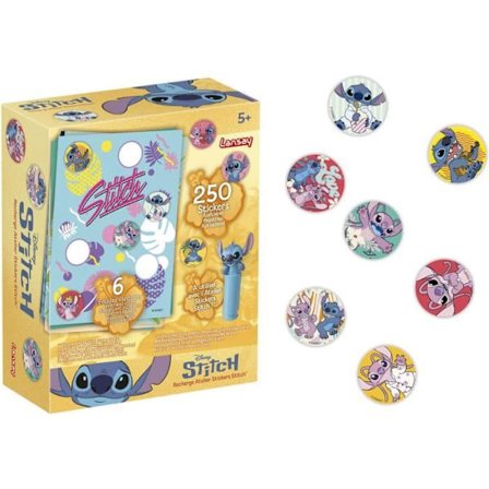 Rechargemärken - LANSAY - STITCH - 250 märken - Från 5 år