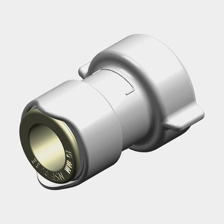 Adaptér Whale Adaptor, plast, Whale Quick Connect 15 mm (WS15) (vnitřní) na 3/4" G (BSP) (vnitřní), bílý, 2-pack