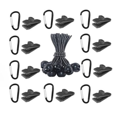 Tarpklämmor - Tunga Markiser Vindskydd, Handtagsklämma - Tältklämmor Tillbehör för Camping, Presenningar, Husvagn, Trädgårdsskydd