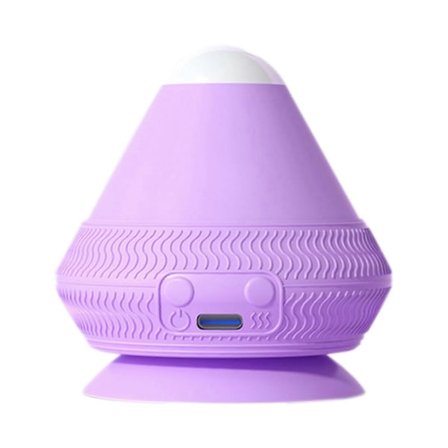 Monterbar Elektrisk Massagebold med Sugekop, Ryg- og Skuldermassagebold med Sugekop til Smertelindring