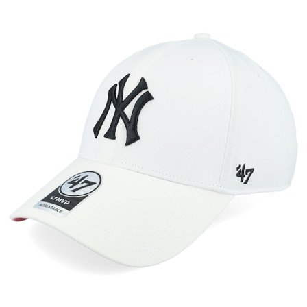 47 Brand - New York Yankees Paradigm Under Mvp White Adjustable Adjustable White Cap - MLB @ Hatstore