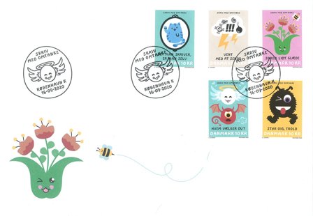 Danmark 2020 - Skriv med omtanke - Førstedagskuvert med sæt