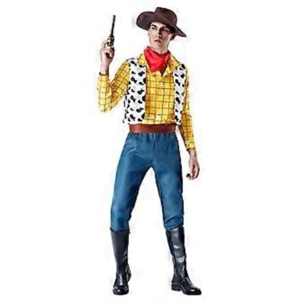Toy Story Woody Voksen Menn Halloween Fancy Dress Cosplay Party Kostyme Klær Dress (XL)