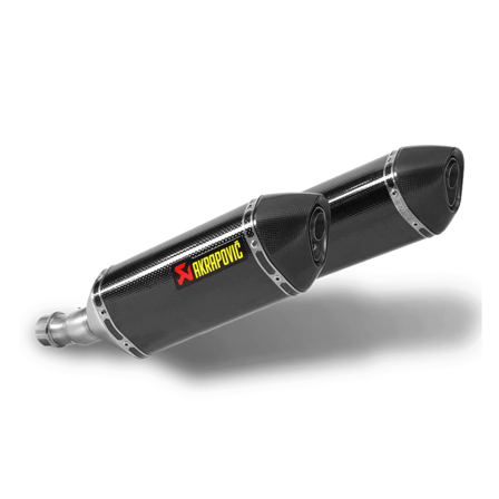 Silenziatore Slip-On Akrapovič Line Carbonio - Kawasaki Z 750 2007-2013