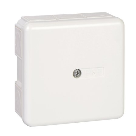 Schneider Electric Mureva U56 Koblingsboks med 6-polet skruetilkoblingsblokk, skruefestet lokk, Installasjonsmaterial