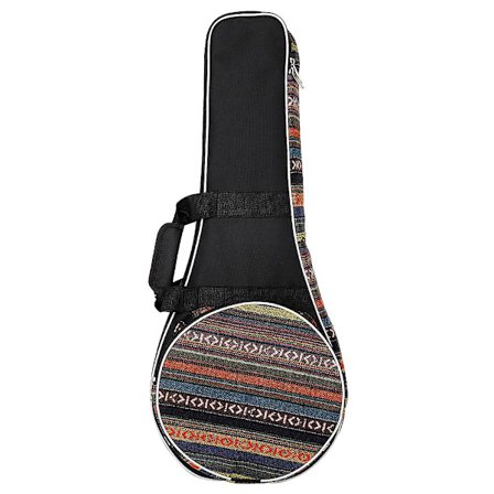 Mandolin Gig Bag Deluxe National Style Utsökt Tjock Handväska Ryggsäck