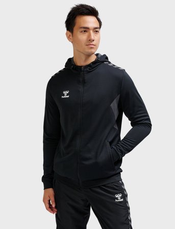 Hummel Hmlauthentic Pl Zip Hoodie - Black - L