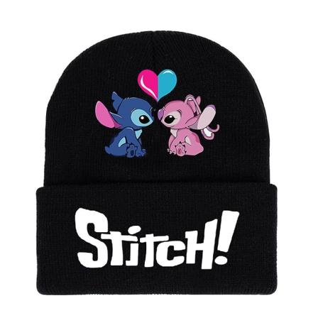 Lilo Stitch trykt strikket lue Vinter varm skihue gaver C
