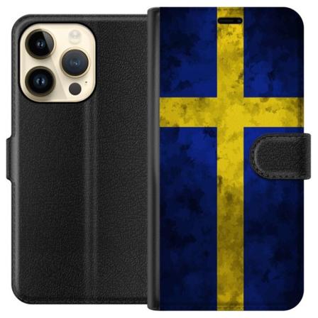 Apple iPhone 15 Pro Lommeboketui Sverige Flag