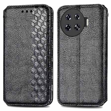 Fodral för Transsion Tecno Spark 20 Pro+ - Rhombus Plånboksfodral i Läder, Flip-design