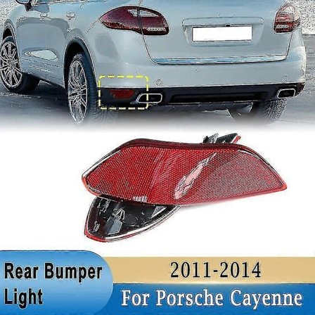 Bil Bakre Støtfanger Lys Deksel Hale Tåkelys Reflektor For Porsche Cayenne 2011-2014 95863110500 95863110600 Bakre Signal Lampe