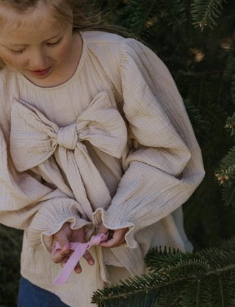 Fliink Paco Bow Ls Blouse - Cream - 18 M