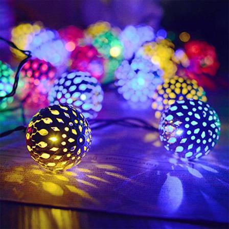 Solar Led Dekorativa Vattentäta Färgglada 30led 6,5m