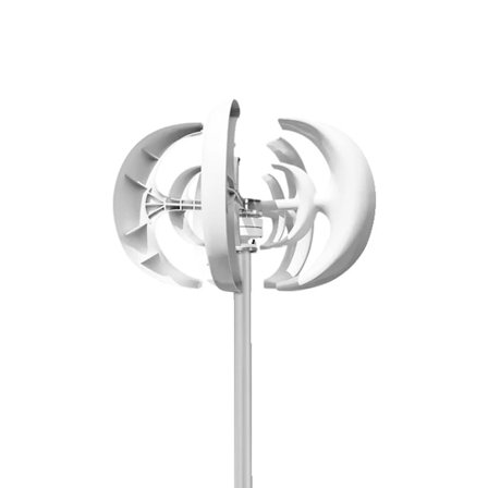 Tuuliturbiinigeneraattori, 3000W tehon ulostulo, pystyakselinen suunnittelu, 48V, ilmainen MPPT-ohjain, valkoinen 2