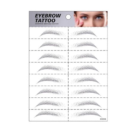 Beauty Secrets Nagellim Yebrow Sticker Simuleringsbryn Semi-Tatuering