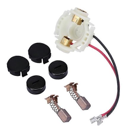 Kolborste+Lock+Lockskydd+Borsthållare Set för Makita 638921-2 638448-2 CB430 BGA450 BGA452 BJS16