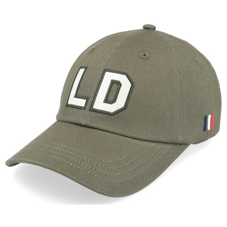 Les Deux - Grün Unconstructed Cap - LD Thyme Green/Whisper White Dad Cap @ Hatstore