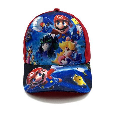 Super Mario Bros keps justerbar hatt för barn - B-röd