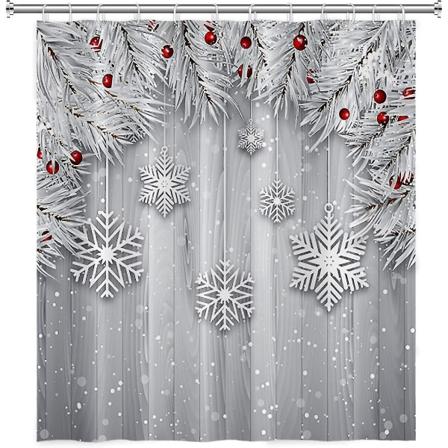 Vinter Jul Snefnug Bruseforhæng Rød Sliver Blade Xmas Ornamenter Sne Bruseforhæng Til