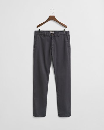 GANT Herren Slim Fit Dobby Chinohose mit Struktur (38) Dunkelgrau