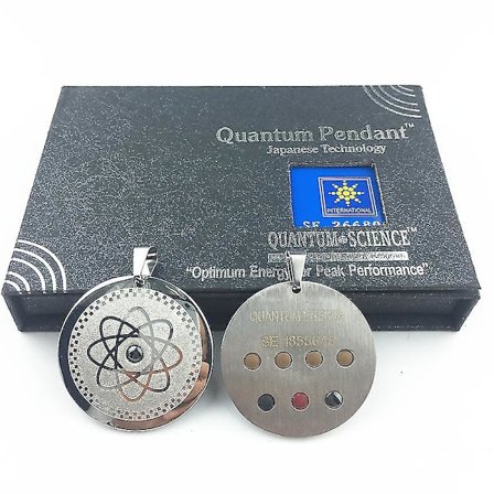 Kvanttitieteen skalaarinen energia terveyskaulakoru Ro ruostumattomasta teräksestä germaniumpallo riipus miehille naisille isälle äidille [GGL]