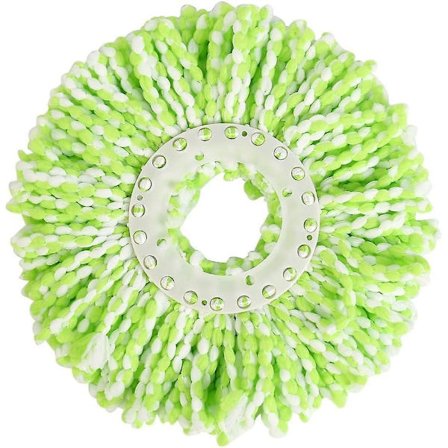 2-pakning Universal Erstatning Runde Mikrofiber Moppehoder for 360 Rotasjonsmopper - Superabsorberende for Tørrengjøring av Tregulv