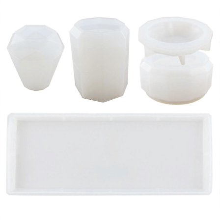 Silikone Skabelon DIY Pen Holder Vase Krystal Epoxy Resin Støbe Skabelon
