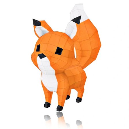 3D-palapeliharrastus aikuisille DIY-askartelusarja aikuisille pojille tytöille söpö abstrakti Fox Art Decor, ta