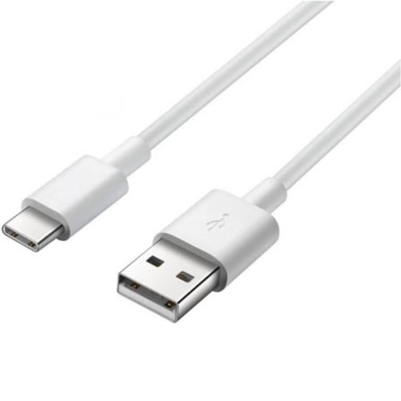 USB-C-kabel för Samsung S20 - S20 PLUS - S20 ULTRA - S20 FE - Laddkabel Typ USB-C Vit 1 Meter Phonillico