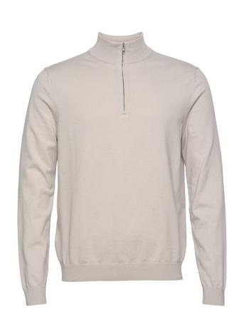 Tenp Knitwear Half Zip Pullover Grå Mango