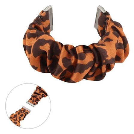 Hair band motif klockarmband för Fitbit Versa 3 - brun leopard