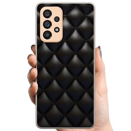 Yhteensopiva Puhelinkuori Samsung Galaxy A53 5G Nahka Musta