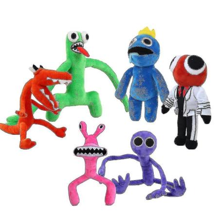 Ro-blox Rainbow Plussilelu 2 Pelihahmo Nuken Pehmeä Täytetty Eläin Lapsille Faneille Blue