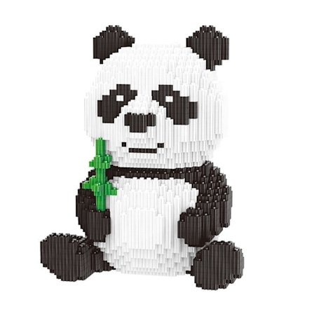 1PC Panda Micro djurbyggstenar mini byggstenar