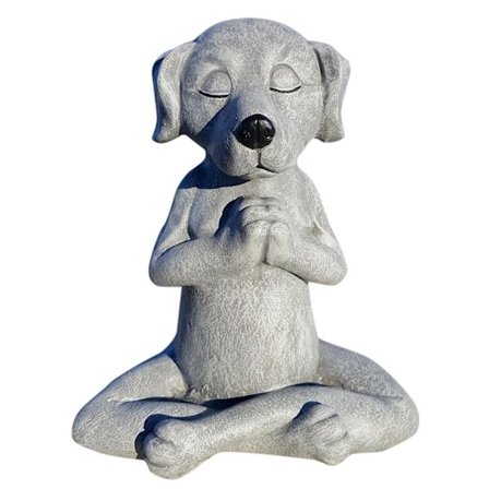 Hund Buddha, Meditationshund Staty - Yoga Hund Trädgårdsdekoration, Heminredning
