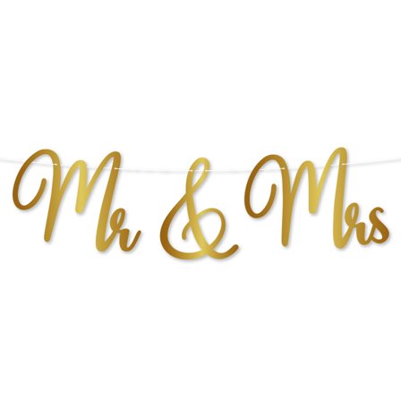 Kirjainnauha Mr & Mrs