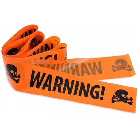 Halloween Hazard Advarselstape Ikke-klebende Sikkerhetsadvarselstape D