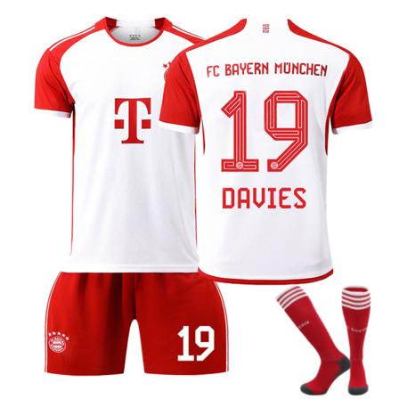 23-24 Bayern München fotbollströja för barn nr 19 DAVIES 16