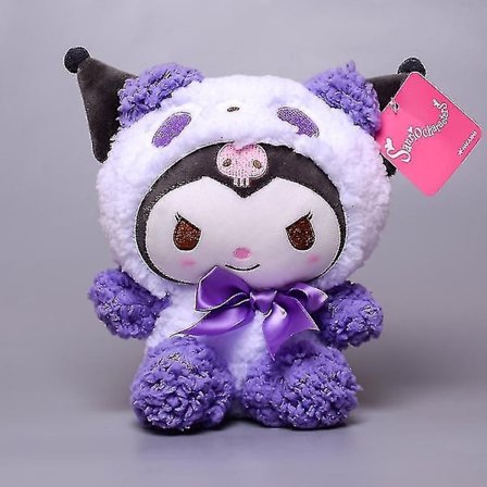 Tegneserie plysdyr Kuromi My Melody Cinnamoroll Toy Anime Kuromi 20cm O - Perfekt