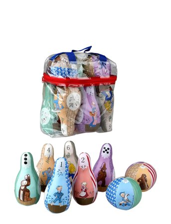 Emil I Lönneberga Soft Bowling Set Patterned Barbo Toys