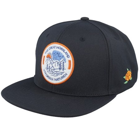 SQRTN - Naturen Cap Black Snapback Snapback Black Cap - @ Hatstore