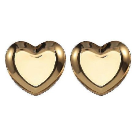 2x Hjerteformet Smykke Serveringsfad Metalbakke Opbevaring Anret Frugtbakke Hjem Guld XGT
