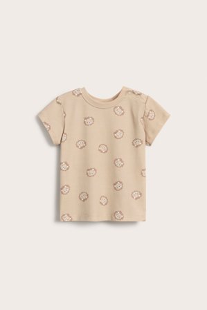 Kappahl | Eläinkuvioinen t-paita | Beige