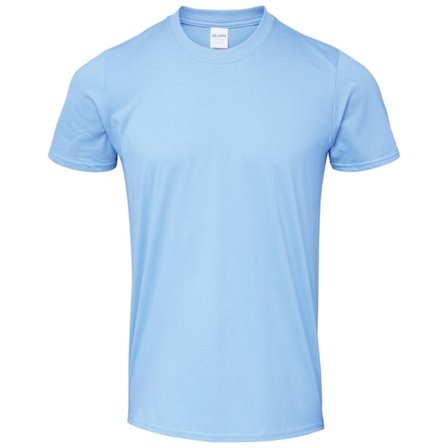 Gildan Herr SoftStyle Ringspun T-shirt 3XL Carolina Blå
