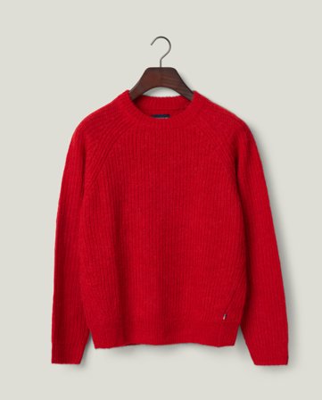 Lexington Alpakkasekoitteinen raglan-neule, punainen