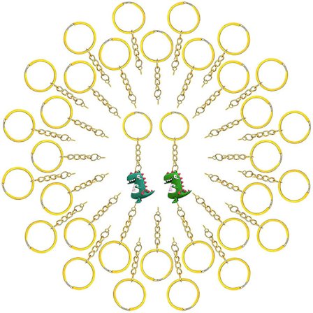 Avaimenperät Ketjulla, 70 kpl Avaimenperät 25mm Sopii DIY-Töihin Avaimenperät