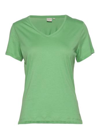Naia T-Shirt T-shirts & Tops Short-sleeved Vihreä Cream