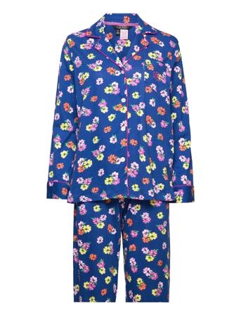 Lrl L/S Notch Collar Pj Set Pyjama Sininen Lauren Ralph Lauren Homewear